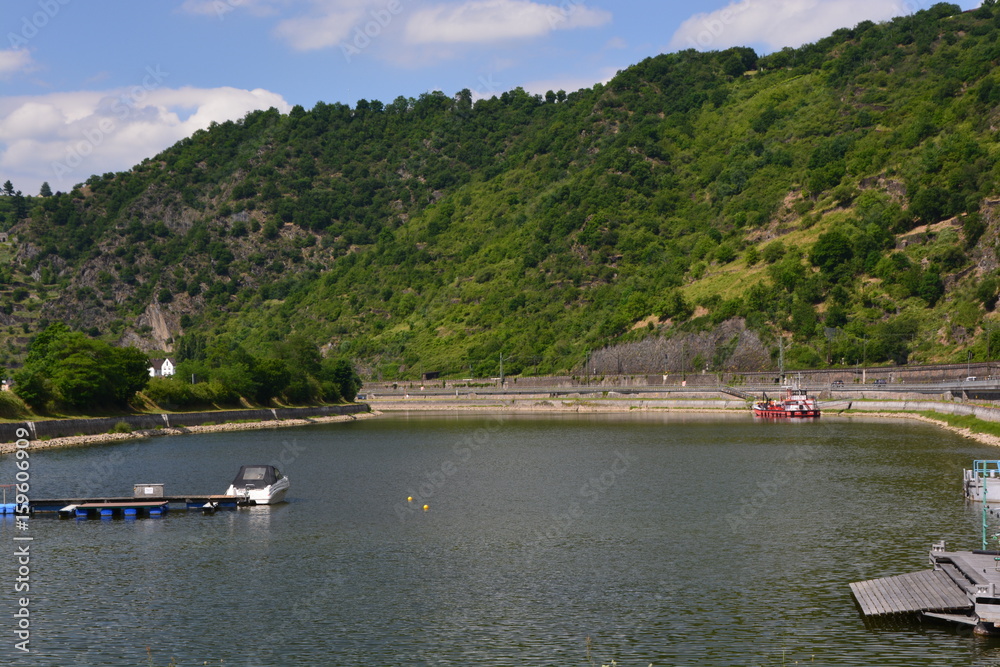 Obraz premium Berge am Rhein