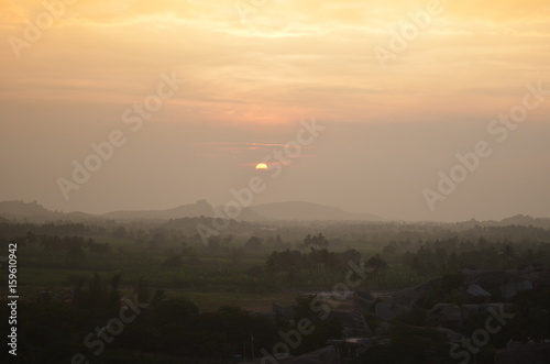 Sunset in India