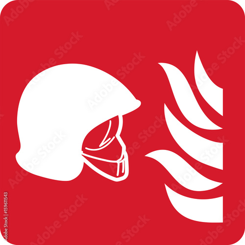 ISO 7010 F004B Collection of firefighting equipment