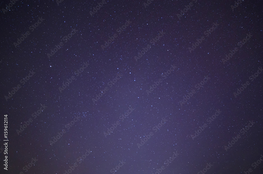 starry night sky with Ursa Major and Ursa Minor constellations