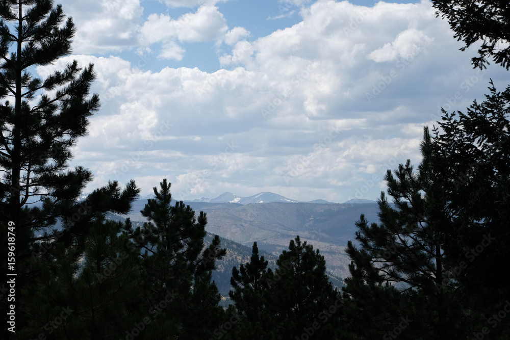 View of the Rocky Mountains from the Foothills