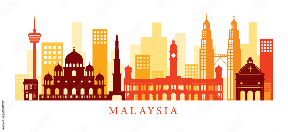 Malaysia Architecture Landmarks Skyline, Shape