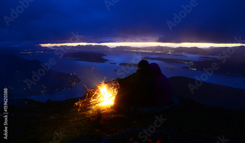 Romantic night in Norway
