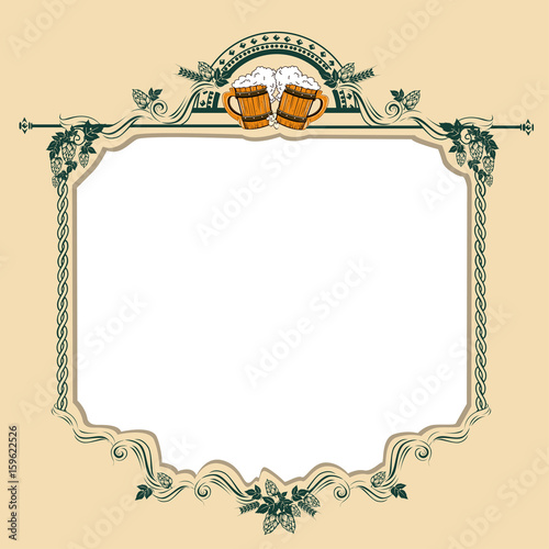 Vintage beer frame