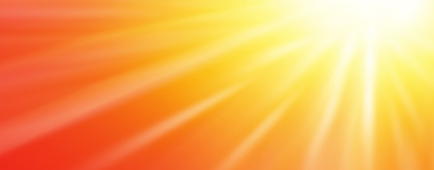 Sonnenstrahlen - Panorama Hintergrund Illustration für Beleuchtungseffekt
