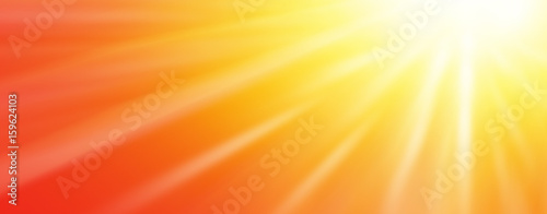 Sonnenstrahlen - Panorama Hintergrund Illustration für Beleuchtungseffekt