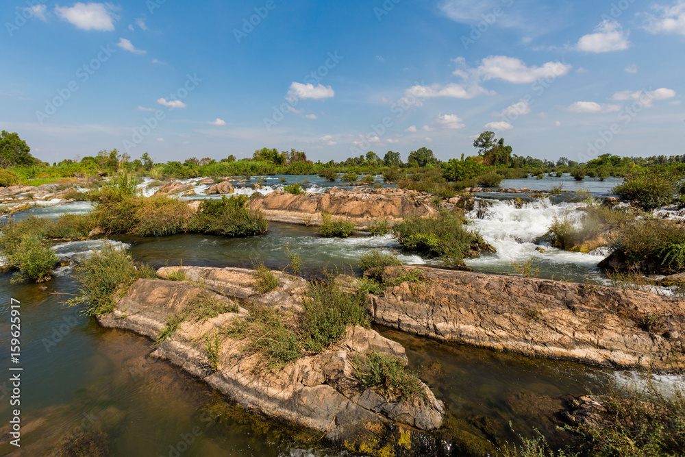 Li Phi waterfall in Laos