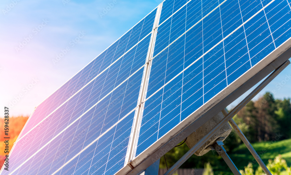 Obraz premium solar panel energy from the sun