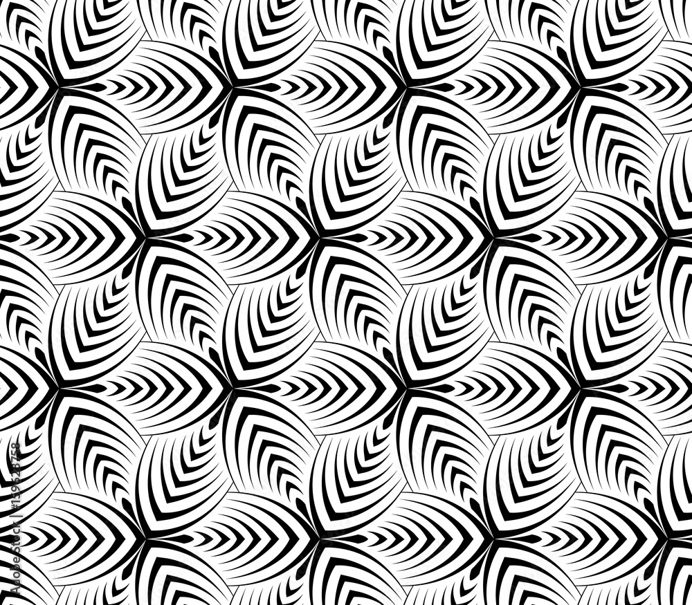 flower pattern vector, repeating linear petal of flower, monochrome stylish flower pattern vector, repeating linear petal of flower, monochrome stylish