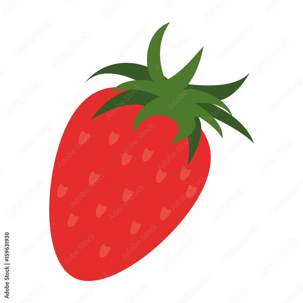 Obraz premium strawberry fruit icon image vector illustration design 