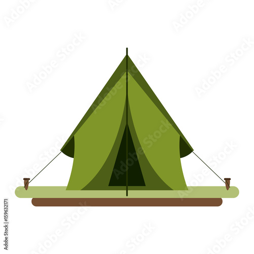 tent camping related icon image vector illustration design 