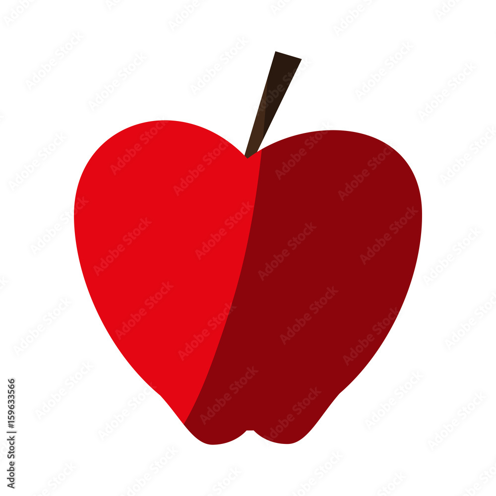 Obraz premium apple fruit icon image vector illustration design 