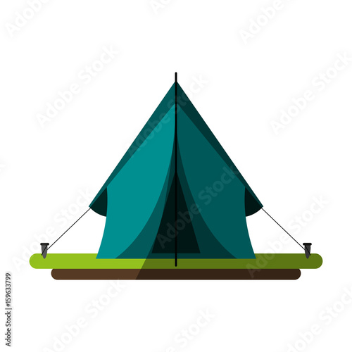 tent camping related icon image vector illustration design 