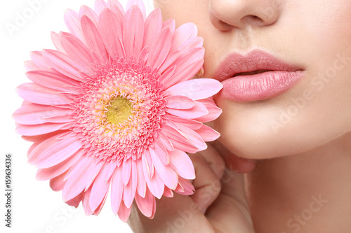 Beautiful young woman with ...