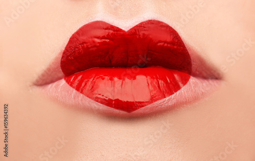 Woman with romantic make-up...