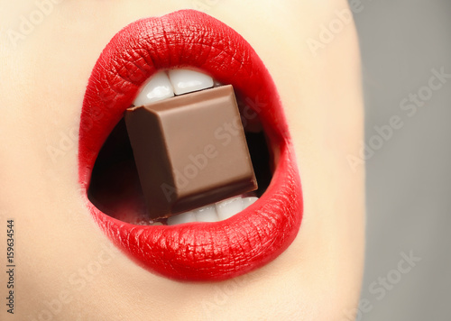 Beautiful young woman with ...