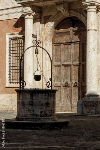 SAN QUIRICO D'ORCIA, ITALY - OCTOBER 30, 2016: San Quirico D'Orcia, Tuscany - Italy