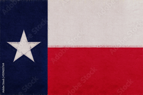 Flag of Texas  with a grunge look