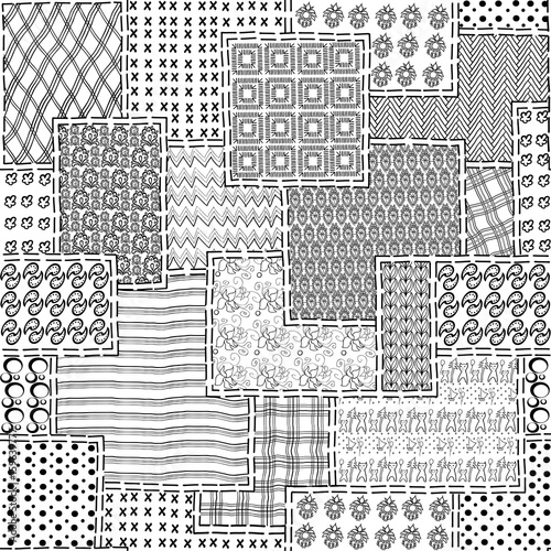 Patchwork 2 fabric seam