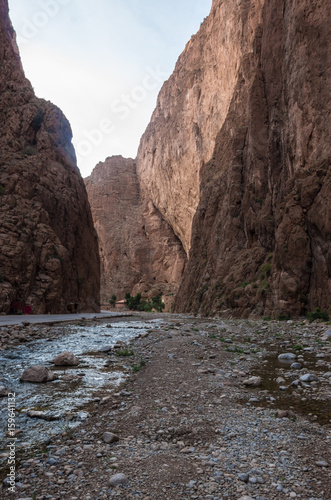 Todgha Gorge, a canyon in the High Atlas Mountains in Morocco, near the town of Tinerhir.