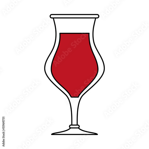 Refreshing liquor cocktail illustration icon vector graphic design flat