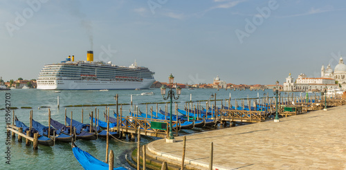 Cruise liner. Venice. Italy photo