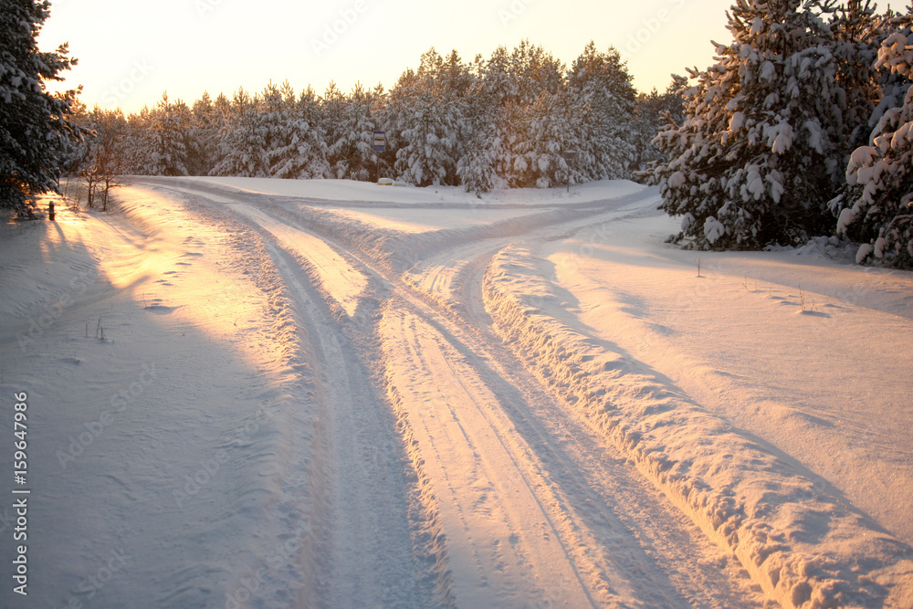 Winter road Winter road
