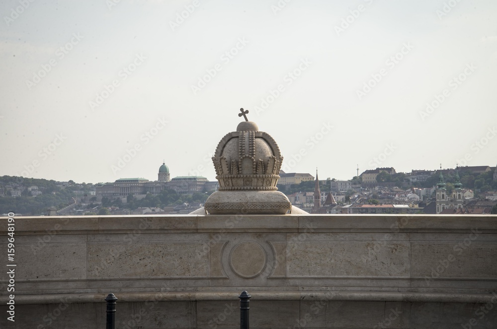 Obraz premium la corona del re, budapest