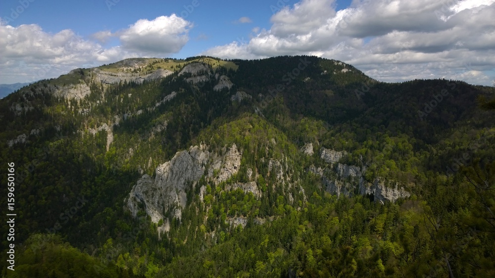 View from the hills. Ostra Peak, Velka Fatra. Slovakia