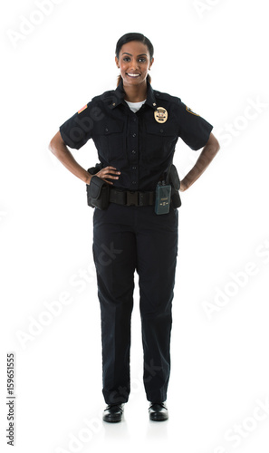 Photo Police: Friendly Female Officer Looking At Camera