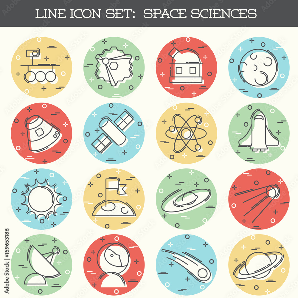Space Science icon set