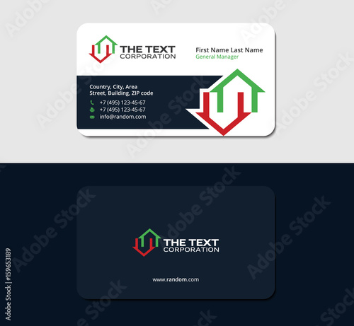 business card for a real estate auctioneer
