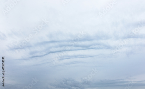 Heavy wavy clouds over the city