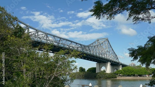 Wallpaper Mural View of the iconic Story Bridge spanning the Brisbane River in Brisbane Queensland Australia. Torontodigital.ca