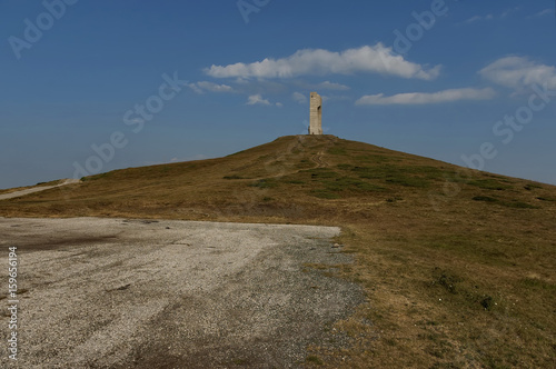 Beklemeto pass road, monument, Balkan mountain, Bulgaria