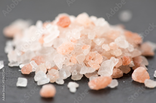 Himalayan pink crystal salt. Pink Salt Background