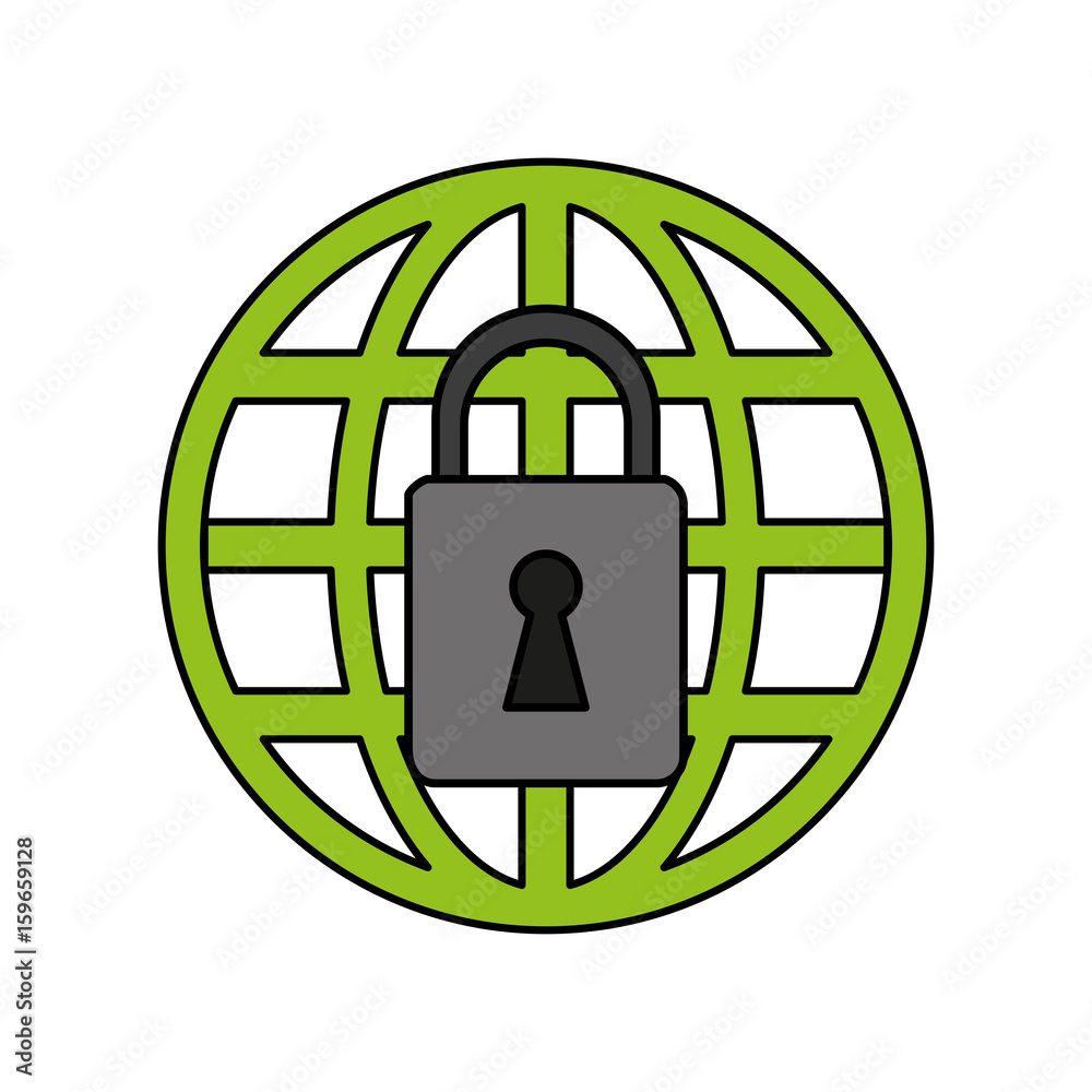 Web protection padlock icon vector illustration design graphic flat Web protection padlock icon vector illustration design graphic flat