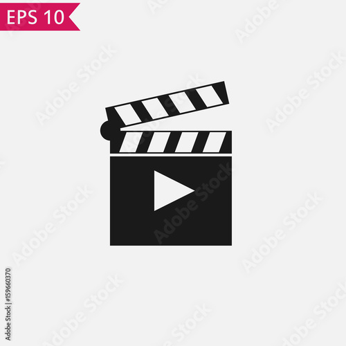 Clapperboard icon Vector.