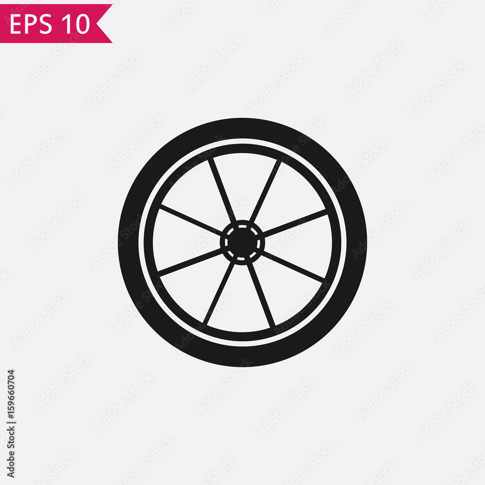 Wheel icon Vector.