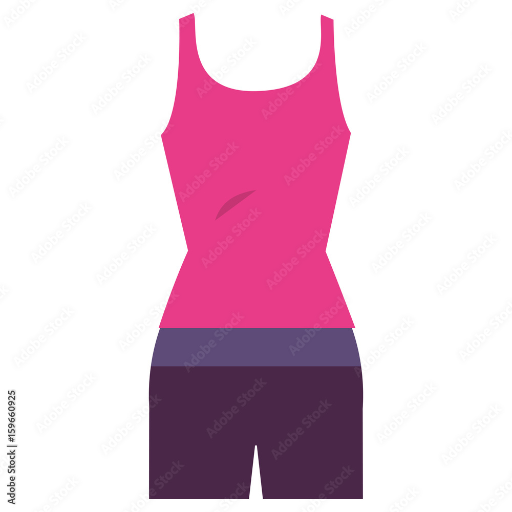 Female gym sport wear vector illustration design Female gym sport wear vector illustration design