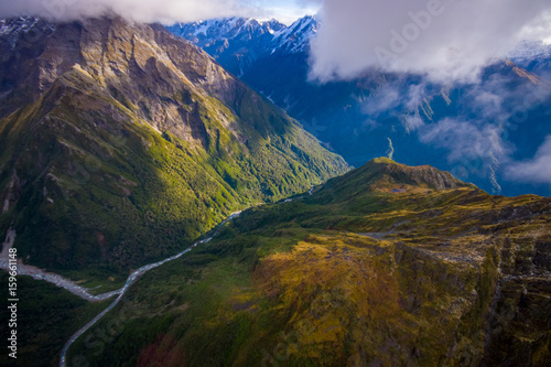 Beautiful landscape of Franz Josef Glacier National Park, in New Zealand