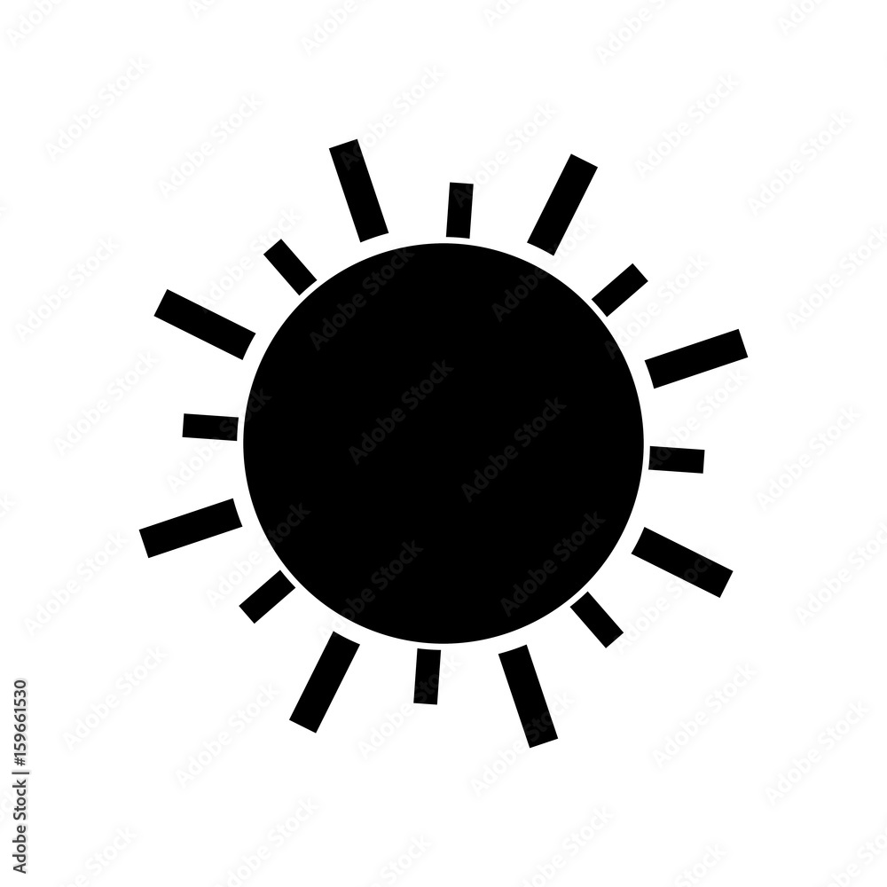 sun icon over white background vector illustration sun icon over white background vector illustration