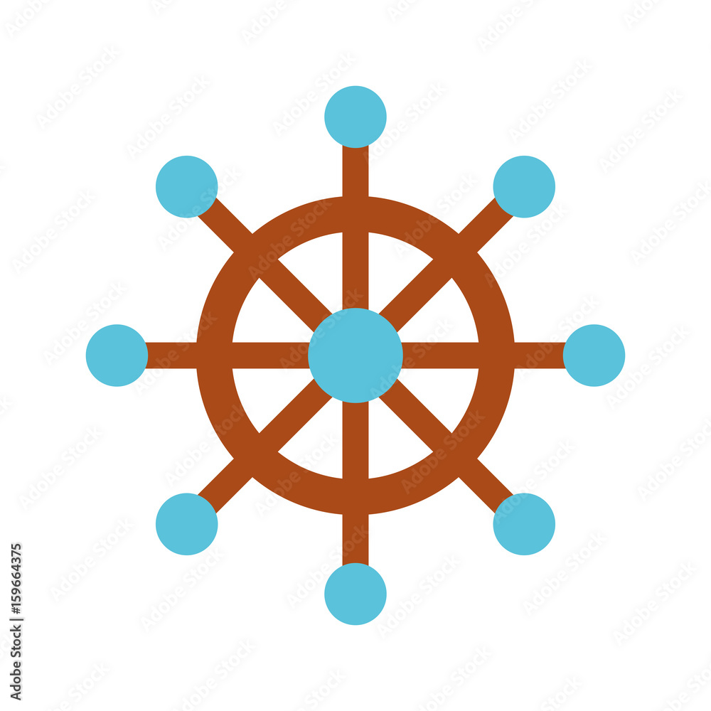 boat timon isolated icon vector illustration design boat timon isolated icon vector illustration design