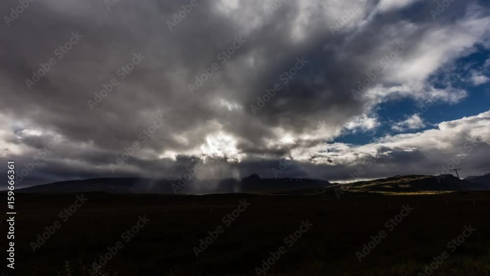 time-lapse of clouds moving over glacier in iceland time-lapse of clouds moving over glacier in iceland