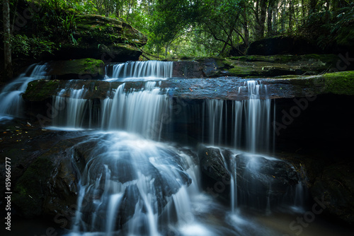 Beautiful and Breathtaking waterfall, Located Phukradueng National park, Loei Province Thailand © peangdao