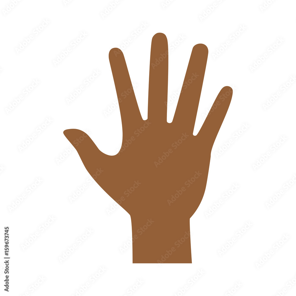 outstretched hand icon over white background vector illustration outstretched hand icon over white background vector illustration
