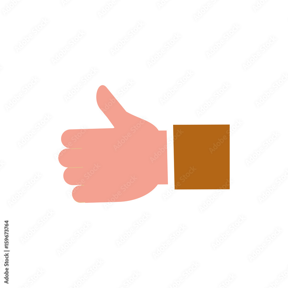 hand like thumb up icon over white background vector illustration hand like thumb up icon over white background vector illustration