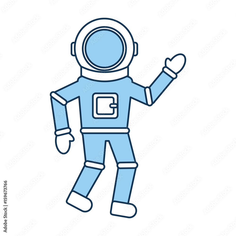 astronaut comic character icon vector illustration design astronaut comic character icon vector illustration design