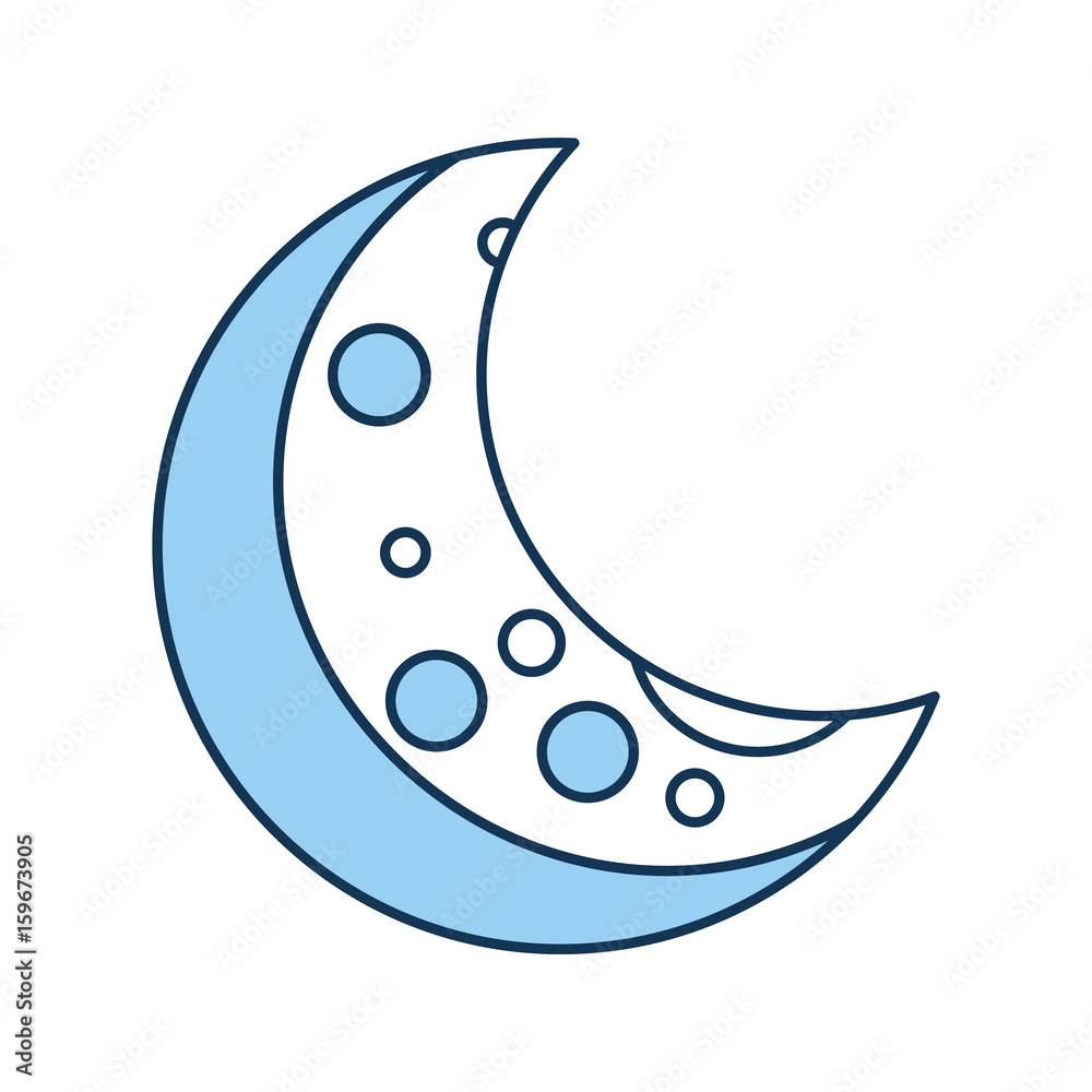 Natural satellite moon icon vector illustration design Natural satellite moon icon vector illustration design
