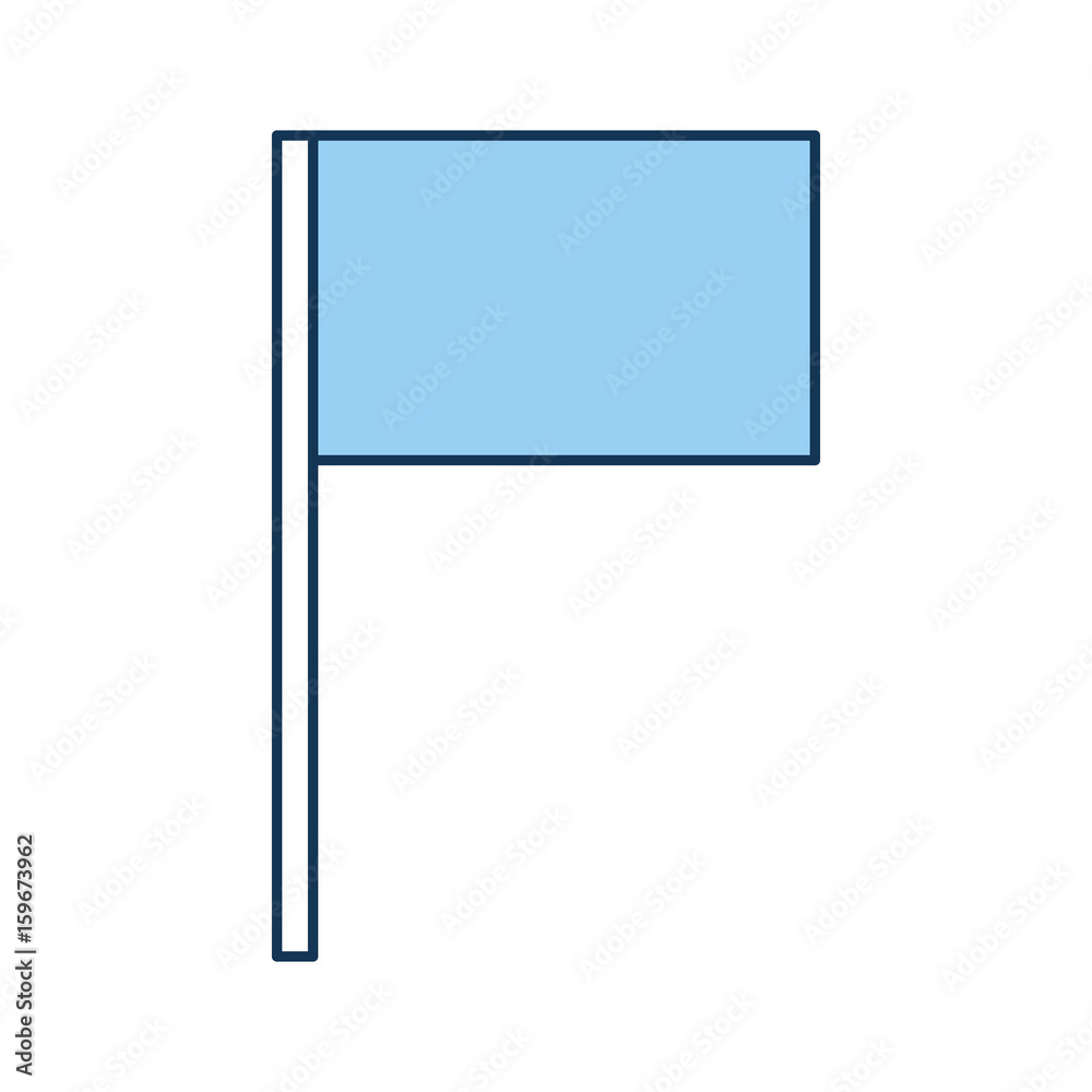 flag pointer isolated icon vector illustration design